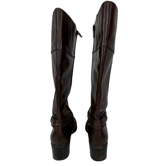 Bandolino B Dulla Riding Boots Leather Knee High Horsebit Brown Equestrian 10 - Picture 7 of 16